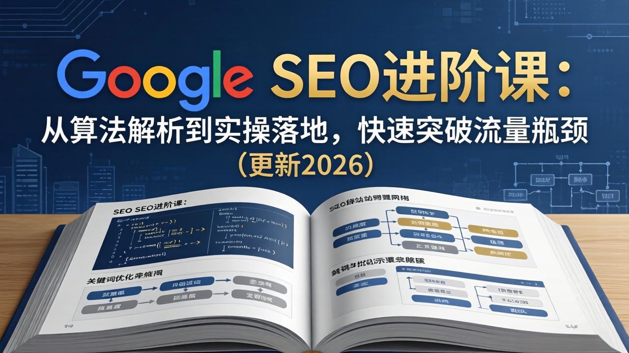 Google SEO进阶课：从算法解析到实操落地，快速突破流量瓶颈(更新2026-优优云创网
