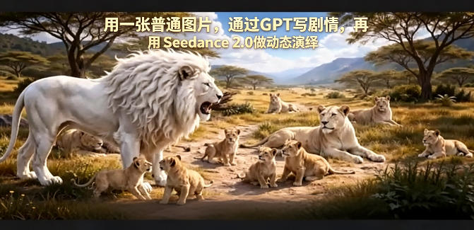 用一张普通图片，通过GPT写剧情，再用Seedance 2.0做动态演绎，居然能生成迪士尼风格搞笑动画-优优云创网