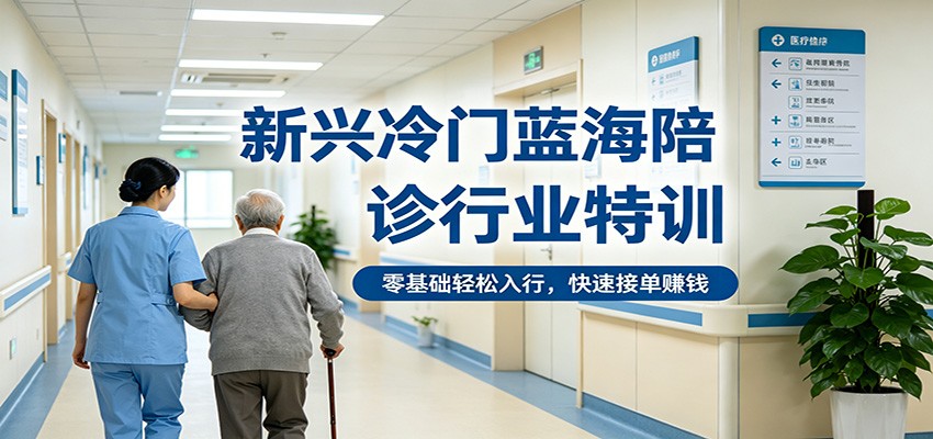 新兴冷门蓝海陪诊行业特训，零基础轻松入行，快速接单赚钱-优优云创网