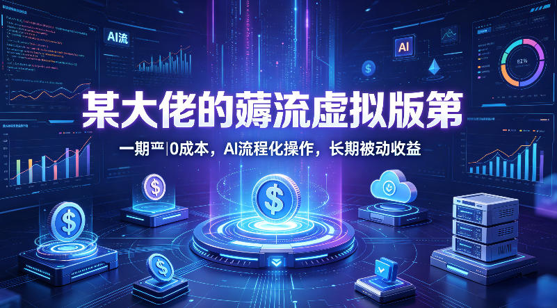 某大佬的薅流虚拟版第一期丨0成本，AI流程化操作，长期被动收益-优优云创网