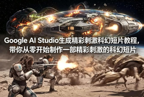 Google AI Studio生成精彩刺激科幻短片教程，带你从零开始制作一部精彩刺激的科幻短片【双语字幕】-优优云创网