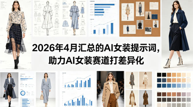 2026年4月汇总的AI女装提示词，助力AI女装赛道打差异化-优优云创网