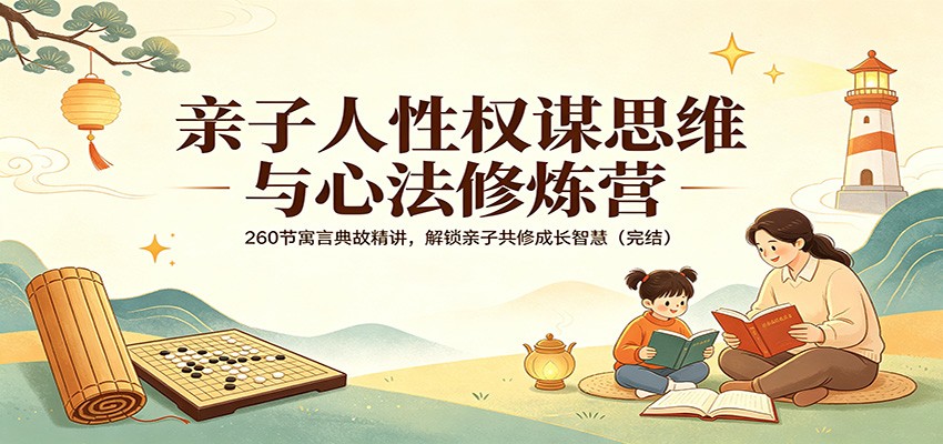 亲子人性权谋思维与心法修炼营：260节寓言典故精讲，解锁亲子共修成长智慧(完结)-优优云创网