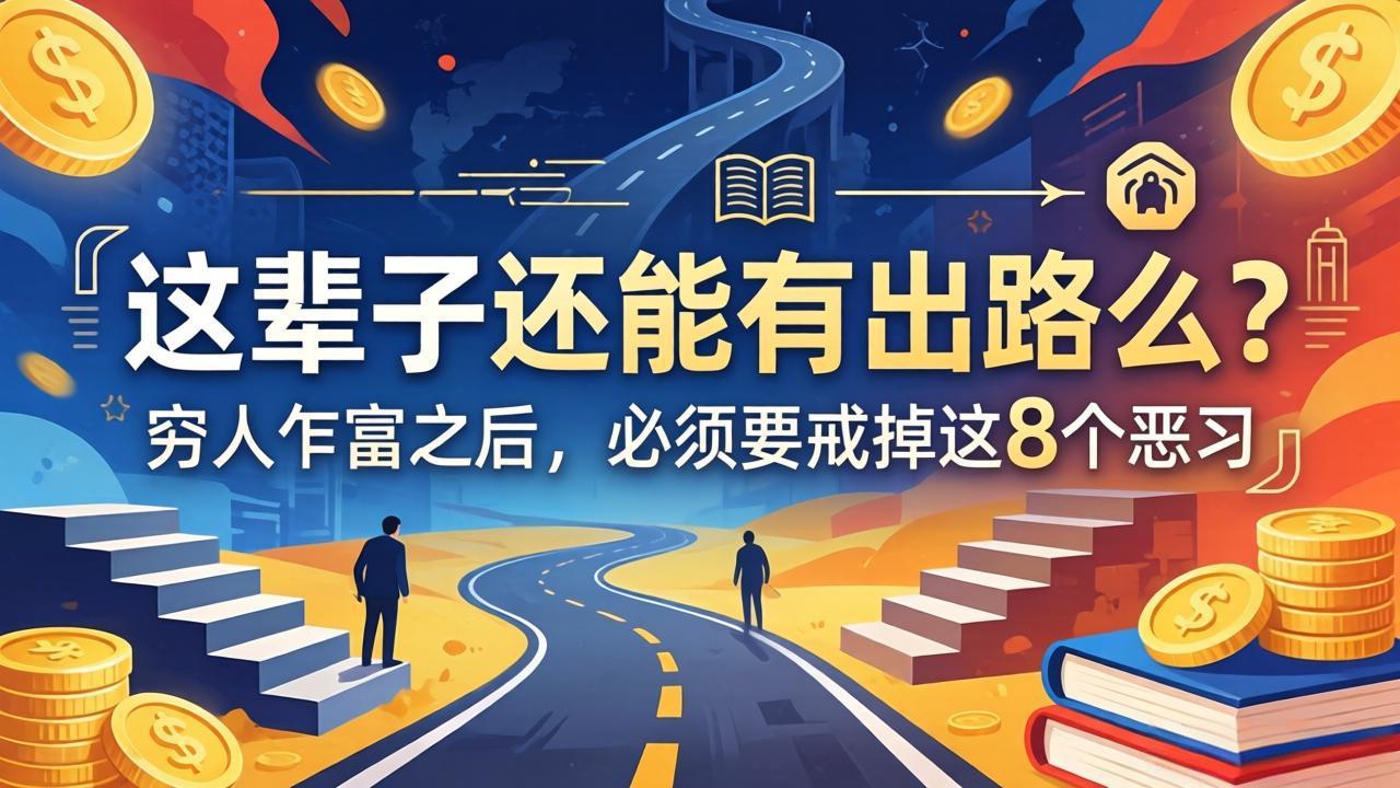 关于人生两篇付费文章【这辈子还能有出路么？】【穷人乍富之后，必须要戒掉这8个恶习】-优优云创网