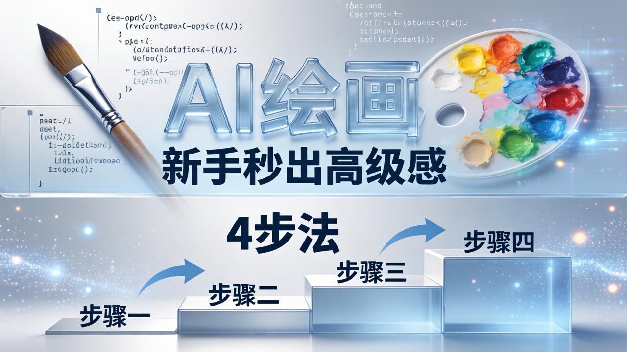 AI绘画入门别再硬磕了！即梦4步法：万能提示词公式+BRTR框架，新手秒出高级感-优优云创网