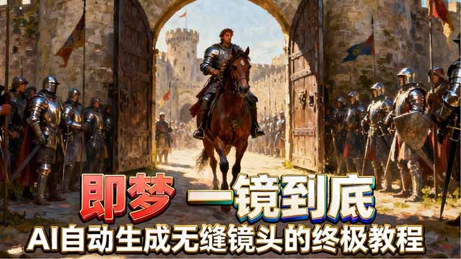 即梦AI一镜到底终极教程，智能补帧+运镜技巧，AI自动生成无缝丝滑长镜头高效出片-优优云创网