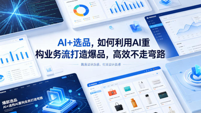 AI+选品，如何利用AI重构业务流打造爆品，高效不走弯路-优优云创网