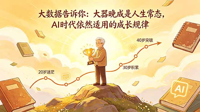 付费文章：大数据告诉你：大器晚成是人生常态，AI 时代依然适用的成长规律-优优云创网
