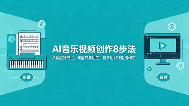 AI音乐视频创作8步法：从写歌到成片，无需专业功底，新手也能快速出作品-优优云创网