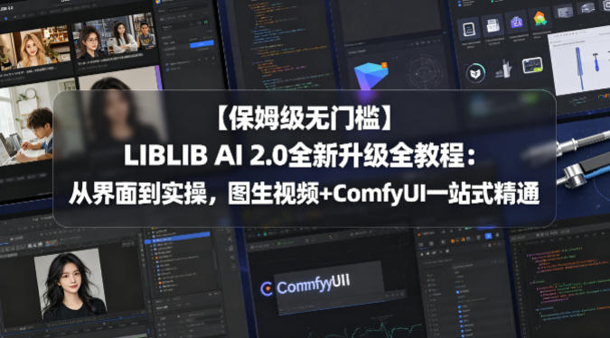 【保姆级无门槛】LIBLIB AI 2.0全新升级全教程：从界面到实操，图生视频+ComfyUI一站式精通-优优云创网