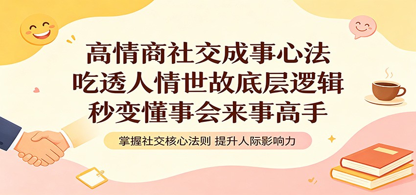 高情商社交成事心法：吃透人情世故底层逻辑，秒变懂事会来事高手-优优云创网