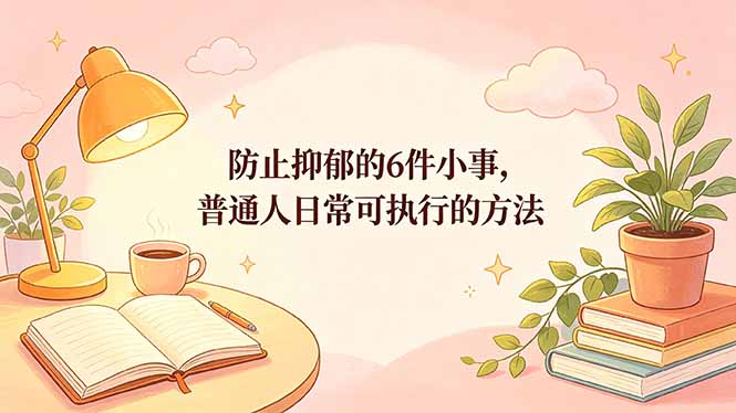 付费文章：防止抑郁的6件小事，普通人日常可执行的方法-优优云创网