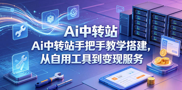 Ai中转站手把手教学搭建，从自用工具到变现服务-优优云创网
