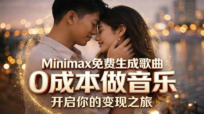 Minimax免费生成歌曲实测！0成本做音乐，说唱流行Lofi一键生成-优优云创网