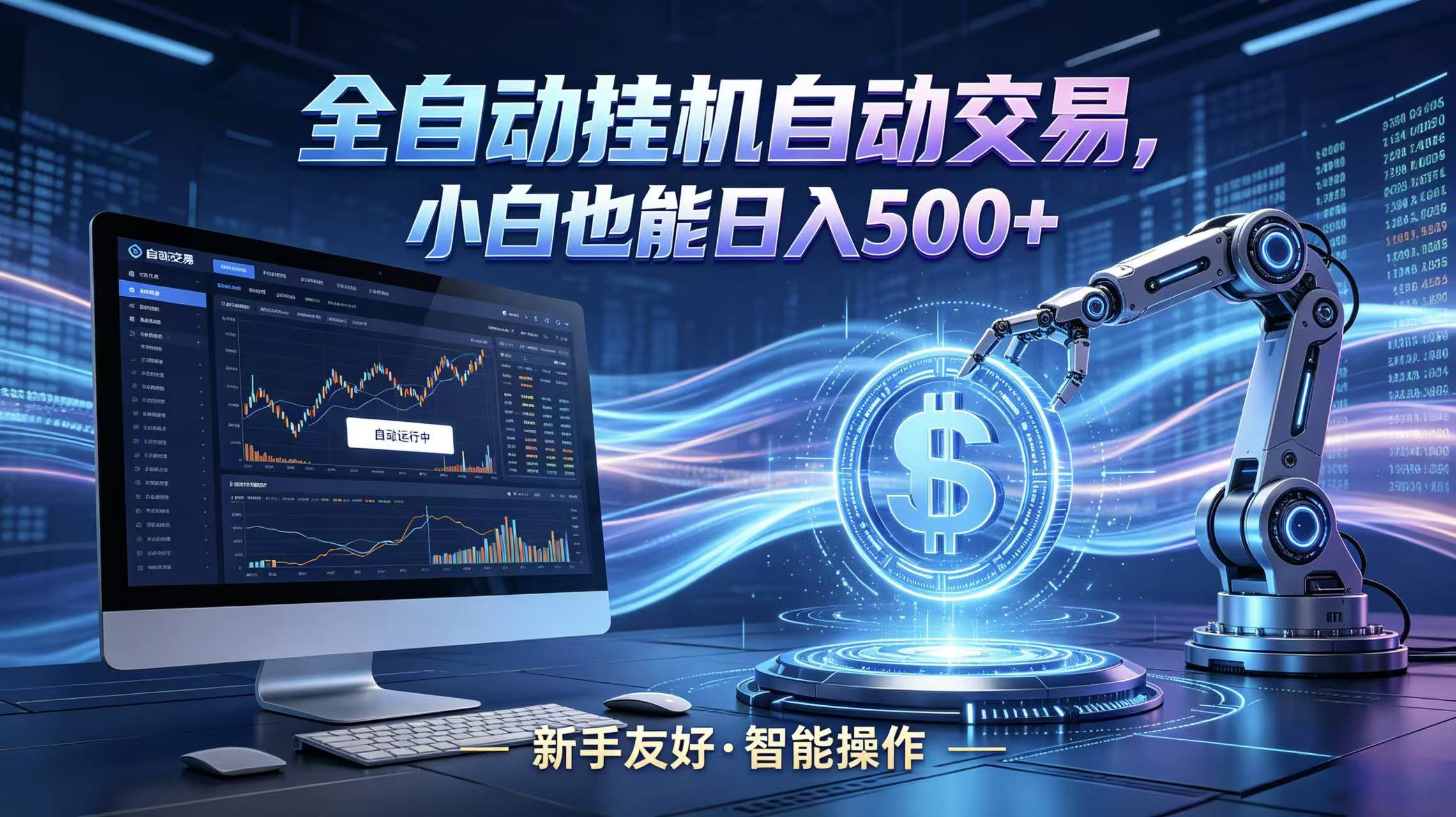 全新智能化交易助手,傻瓜式操作,小白也能快速上手,轻松实现日入500+-优优云创网