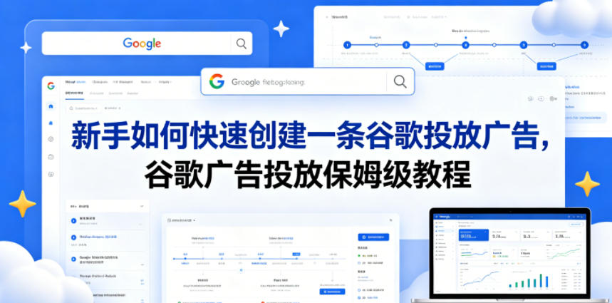 新手如何快速创建一条谷歌投放广告，谷歌广告投放保姆级教程-优优云创网