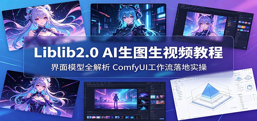 Liblib2.0 AI生图生视频教程：界面模型全解析，ComfyUI工作流落地实操-优优云创网