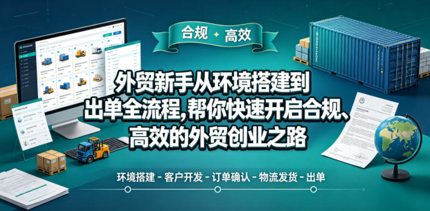 外贸新手从环境搭建到出单全流程，帮你快速开启合规、高效的外贸创业之路-优优云创网