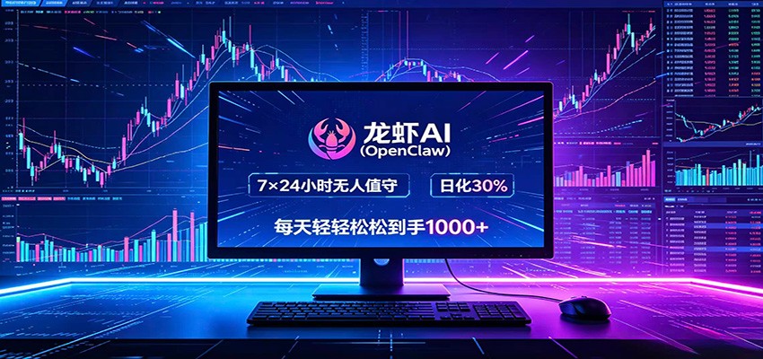 龙虾AI(OpenClaw)全自动挂机,智能操控电脑高效执行任务,每天轻松到手四位数-优优云创网