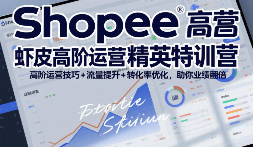 Shopee虾皮高阶运营精英特训营,高阶运营技巧+流量提升+转化率优化,助你业绩翻倍(更新26年5月)-优优云创网
