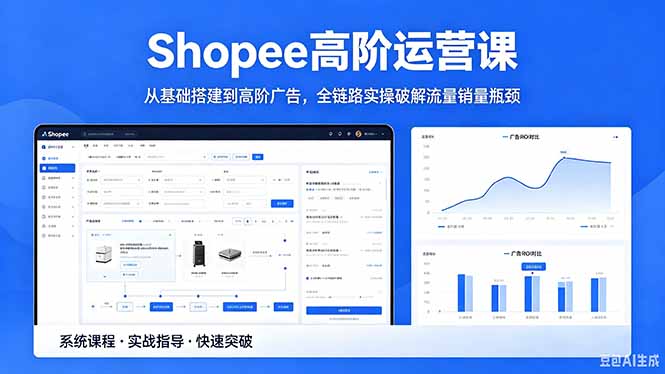 Shopee高阶运营课-2026年5月更新，从基础搭建到高阶广告，全链路实操破解流量销量瓶颈-优优云创网