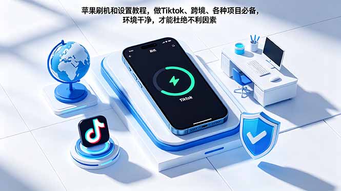 苹果刷机和设置教程,做Tiktok、跨境、各种项目必备,环境干净,才能杜绝不利因素-优优云创网