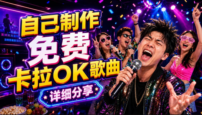 零基础AI制作免费卡拉OK视频教程，从歌曲生成、音轨分离到字幕制作、视频导出，手把手教学-优优云创网