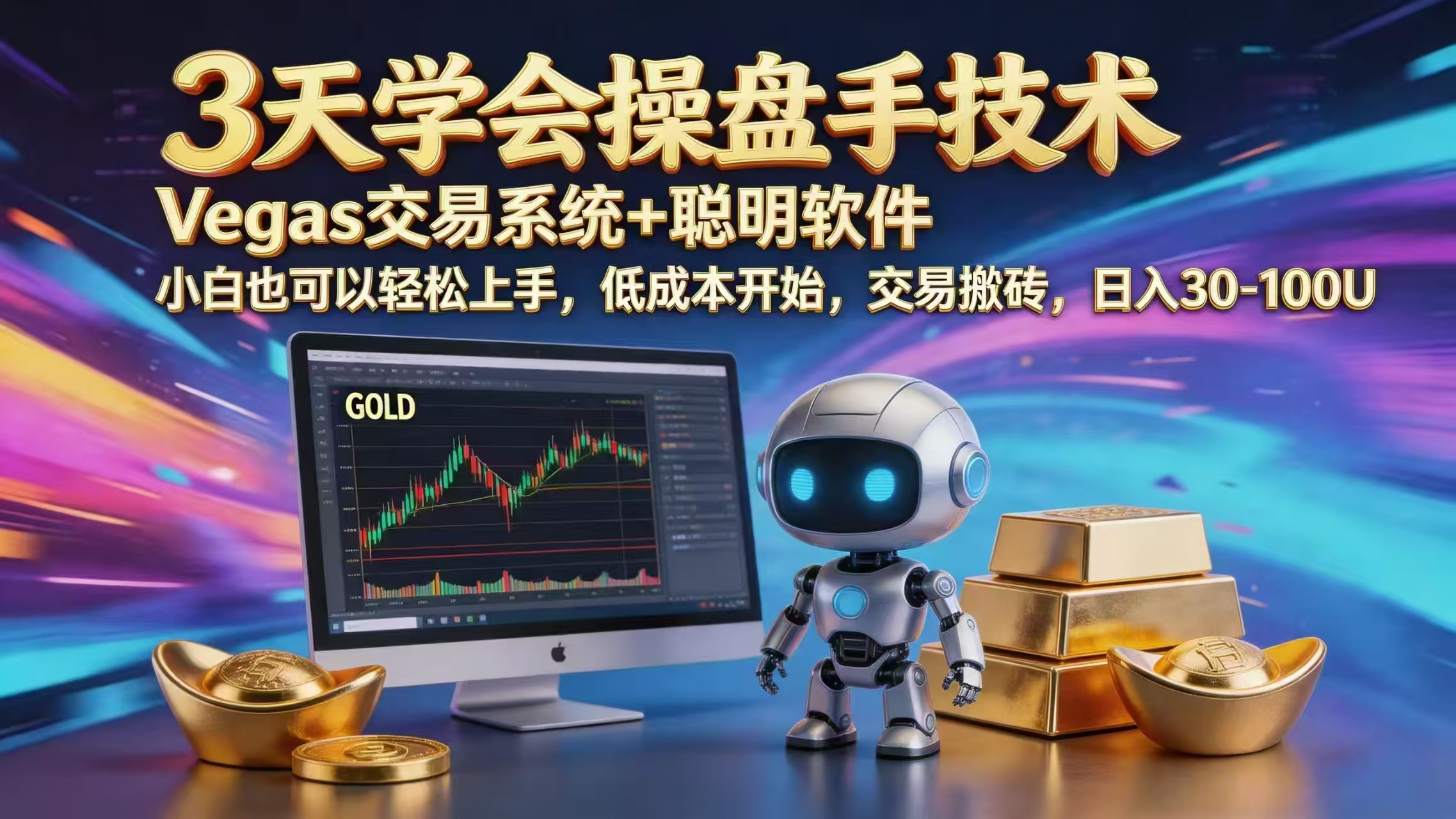 三天学会操盘手技术,vegas技术+聪明软件,小白也可以轻松上手,日入1000+-优优云创网