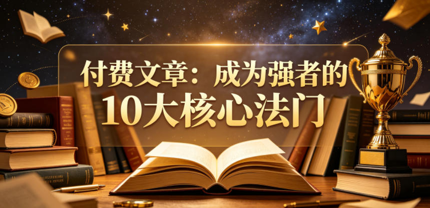 付费文章：成为强者的10大核心法门-优优云创网
