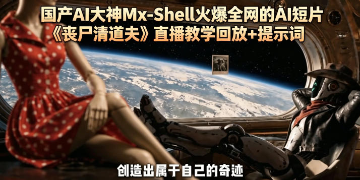 国产AI大神Mx-Shell火爆全网的AI短片《丧尸清道夫》直播教学回放+提示词-优优云创网