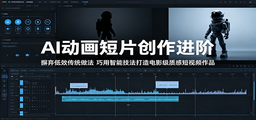 AI动画短片创作进阶：摒弃低效传统做法，巧用智能技法打造电影级质感短视频作品-优优云创网