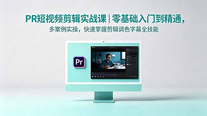 PR短视频剪辑实战课｜零基础入门到精通，多案例实操，快速掌握剪辑调色字幕全技能-优优云创网