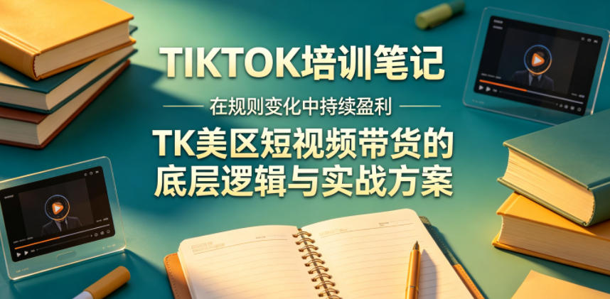 视界跨境TIKTOK4月17培训笔记，在规则变化中持续盈利，TK美区短视频带货的底层逻辑与实战方案【文档】-优优云创网