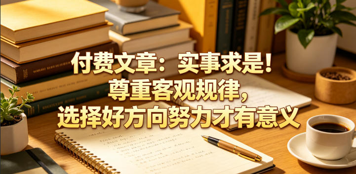 付费文章：实事求是！尊重客观规律，选择好方向努力才有意义-优优云创网