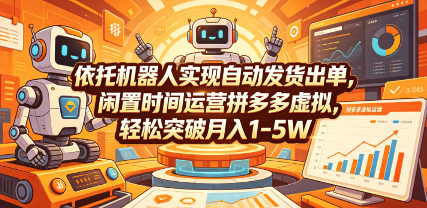 20260606130530737-a8bcc73db003fef41e93105c75f7d6f2 依托机器人实现自动发货出单,闲置时间运营拼多多虚拟,轻松突破月入1-5W【揭秘】