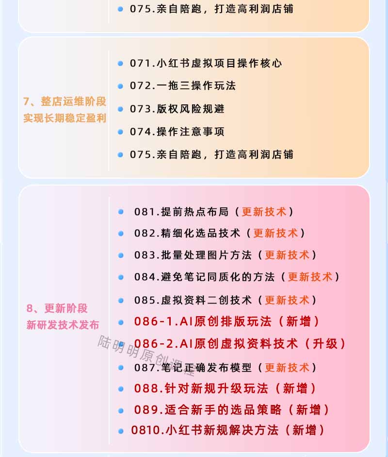图片[4]-小红书虚拟项目特训班9.0，全面拥抱AI，批量产出原创PPT货源，单品/单店纯利润几万到几十W-迦哆网创社