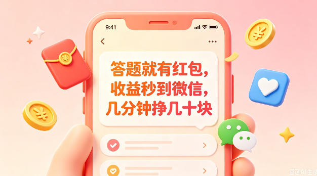 答题就有红包，收益秒到微信，几分钟挣几十块，学生党上班族宝妈都可以玩【揭秘】-优优云创网