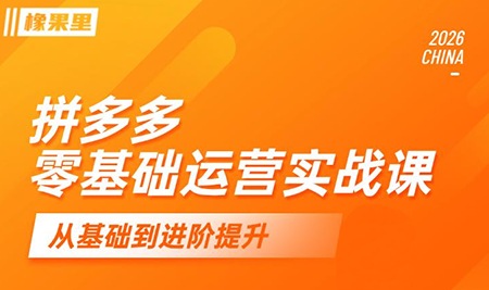 仙道电商·拼多多零基础运营实战课-优优云创网