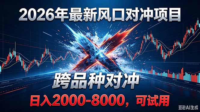 2026创业新风口!最新对冲!跨品种对冲!日收益2000-6000+-优优云创网