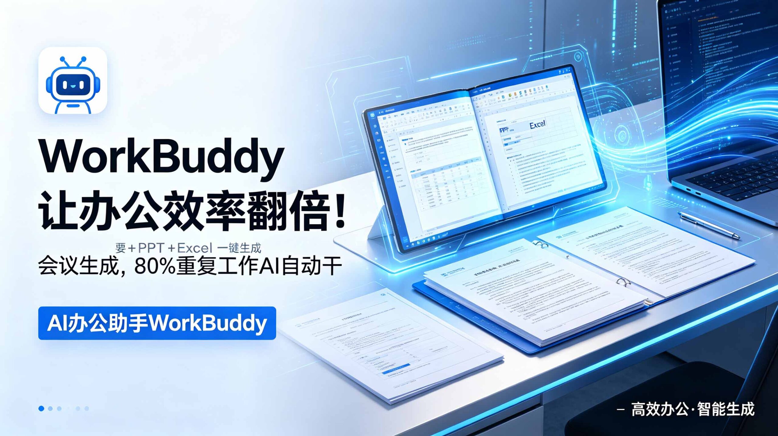 WorkBuddy让办公效率翻倍!会议纪要+PPT+Excel一键生成,80%重复工作AI自动干-优优云创网
