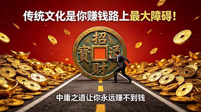 付费文章:传统文化是你赚钱路上最大障碍!中庸之道让你永远赚不到钱-优优云创网