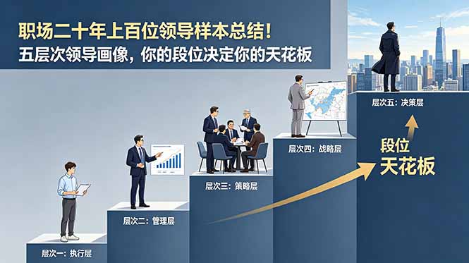 付费文章:职场二十年上百位领导样本总结!五层次领导画像,你的段位决定你的天花板-优优云创网