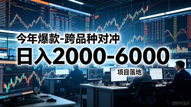 今年爆款-跨品种对冲日入2000-6000，项目落地！-优优云创网
