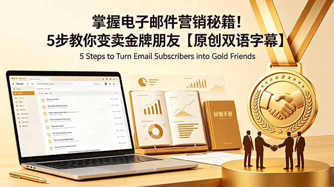 掌握电子邮件营销秘籍!5步教你变卖金牌朋友【原创双语字幕】-优优云创网