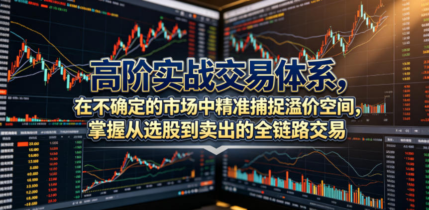 高阶实战交易体系,在不确定的市场中精准捕捉溢价空间,掌握从选股到卖出的全链路交易心法(更新6月)-优优云创网
