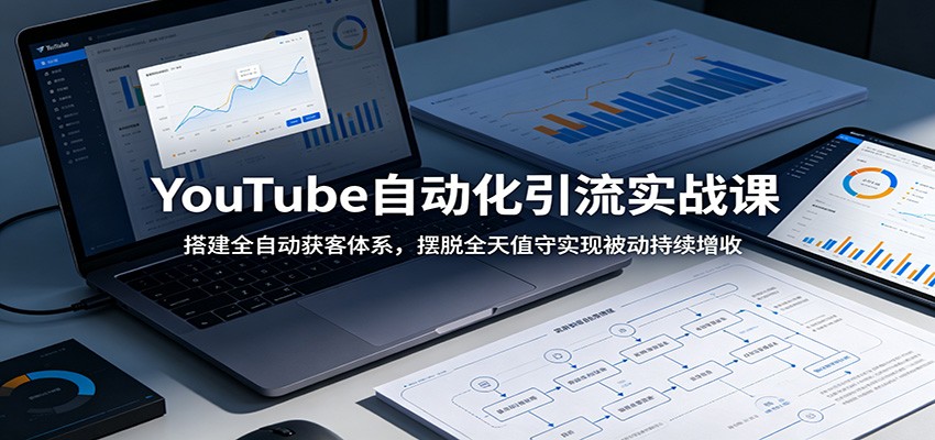 YouTube自动化引流实战课:搭建全自动获客体系,摆脱全天值守实现被动持续增收-优优云创网