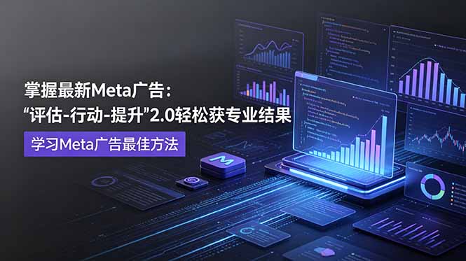 掌握最新的Meta广告,通过“评估-行动-提升”2.0版本轻松获得专业级结果。学习目前学习Meta广告的最佳方法-优优云创网