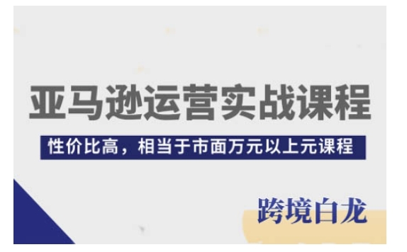 亚马逊运营实战课程，亚马逊从入门到精通，性价比高，相当于市面万元以上元课程-云创网