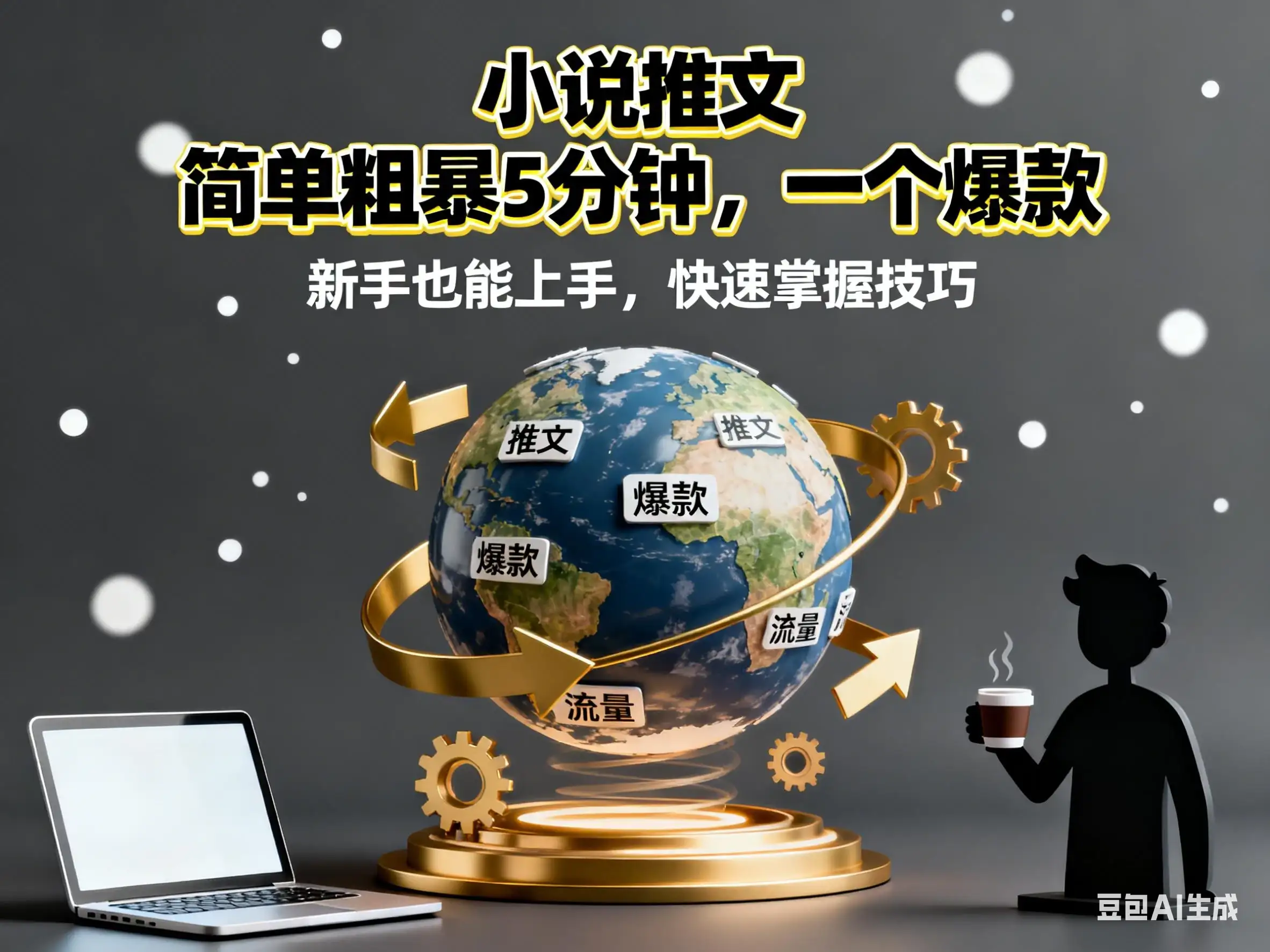 小说推文 简单粗爆5分种，一个爆款-副业吧