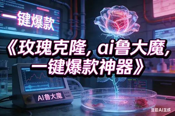 （17076期）玫瑰克隆神器，ai鲁大魔，自媒体必备神器，一键爆款，详细教程